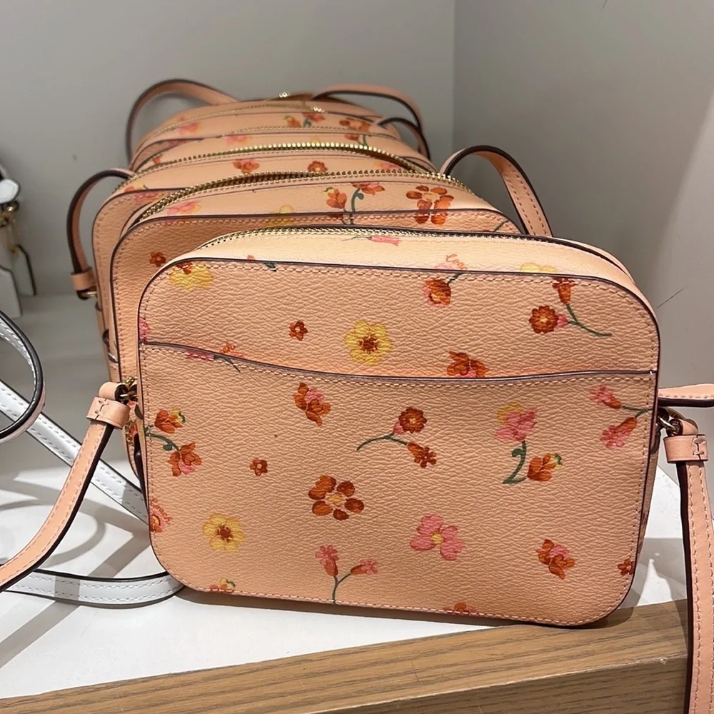 Coach c8699 Mini Camera Bag With Mystical Floral Print Faded Blush Multi - Picture 3 of 16